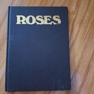 Unique Vintage Black and Gold 'Roses' Art Photography Book